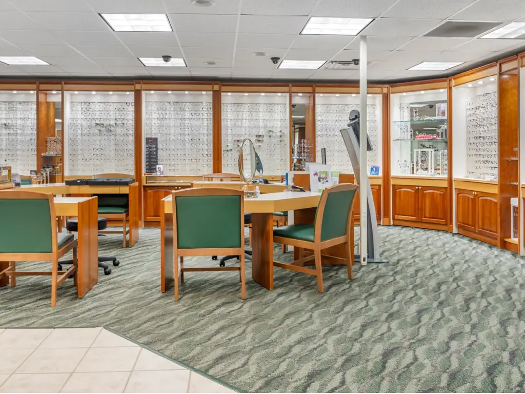 Frame displays and dispensing tables.