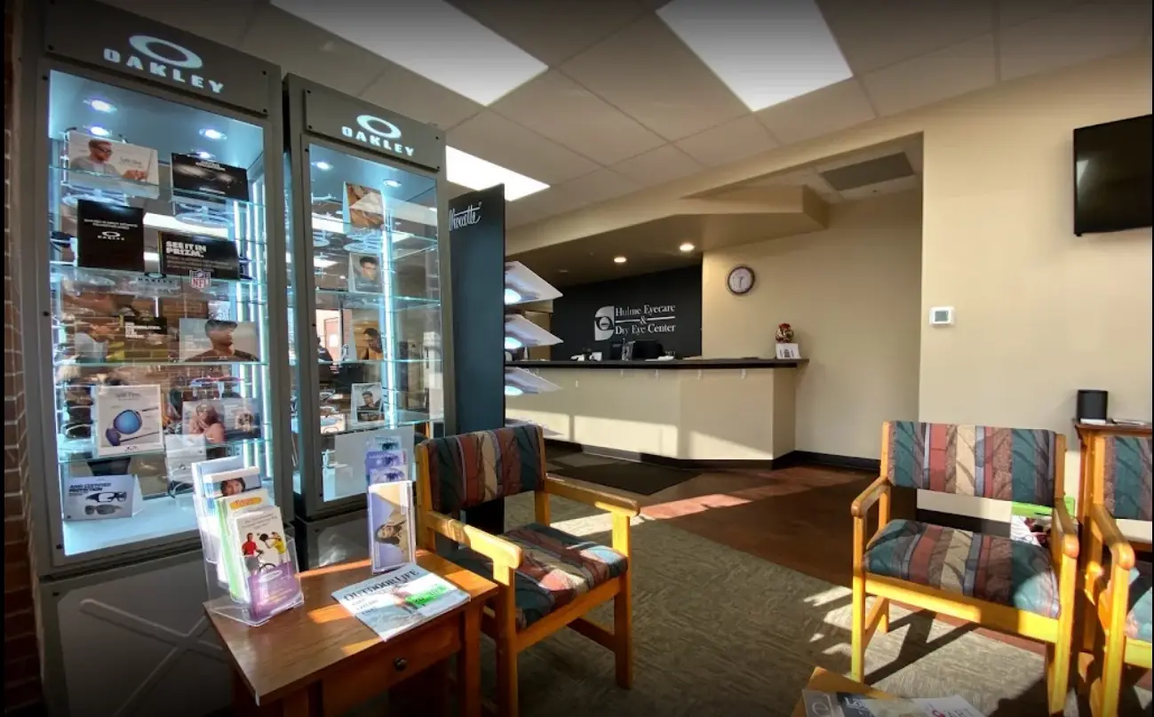 Glasses display at Dr Hulme Eyecare & Dry Eye Center