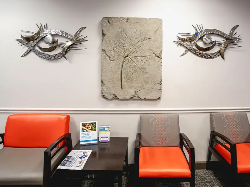 Waiting room at Frazier Eye Center