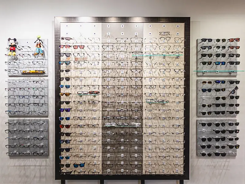 Glasses and sunglasses case at Frazier Eye Center