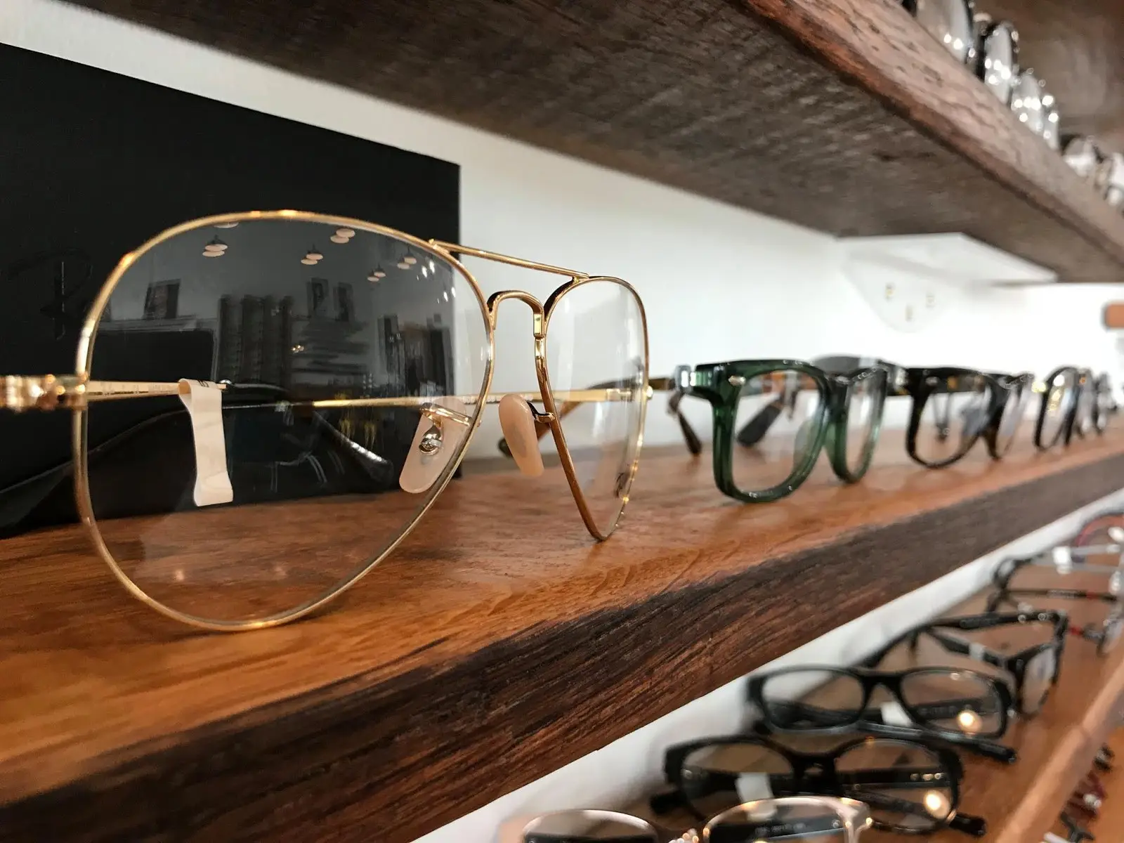 Eyeglasses display at Potranco Omni Vision.