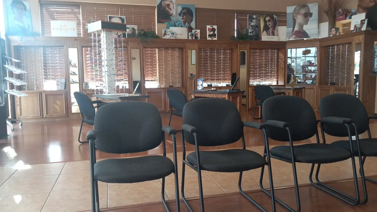 Optical dispensary at Culebra EyeTX vision center.