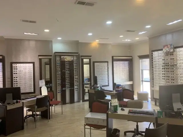 Eyeglasses dispensary at EyeTX Vision Center Atascoca.