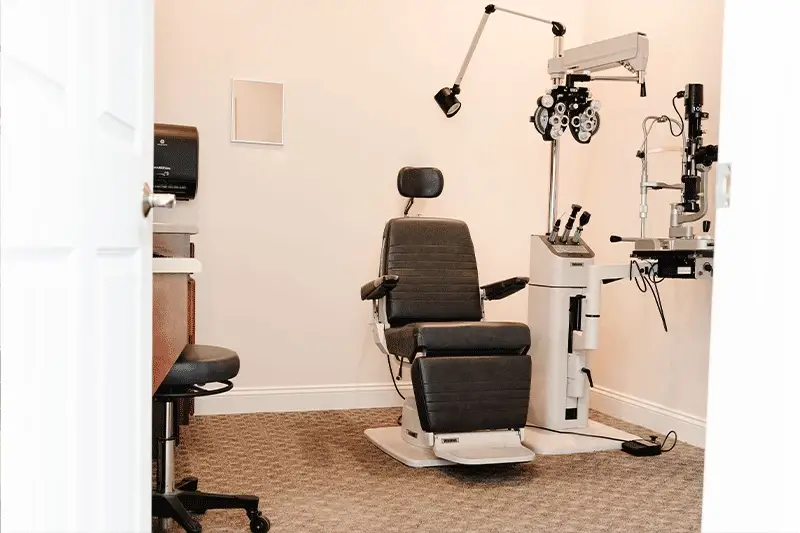Exam room at Clear Vision Family Eyecare