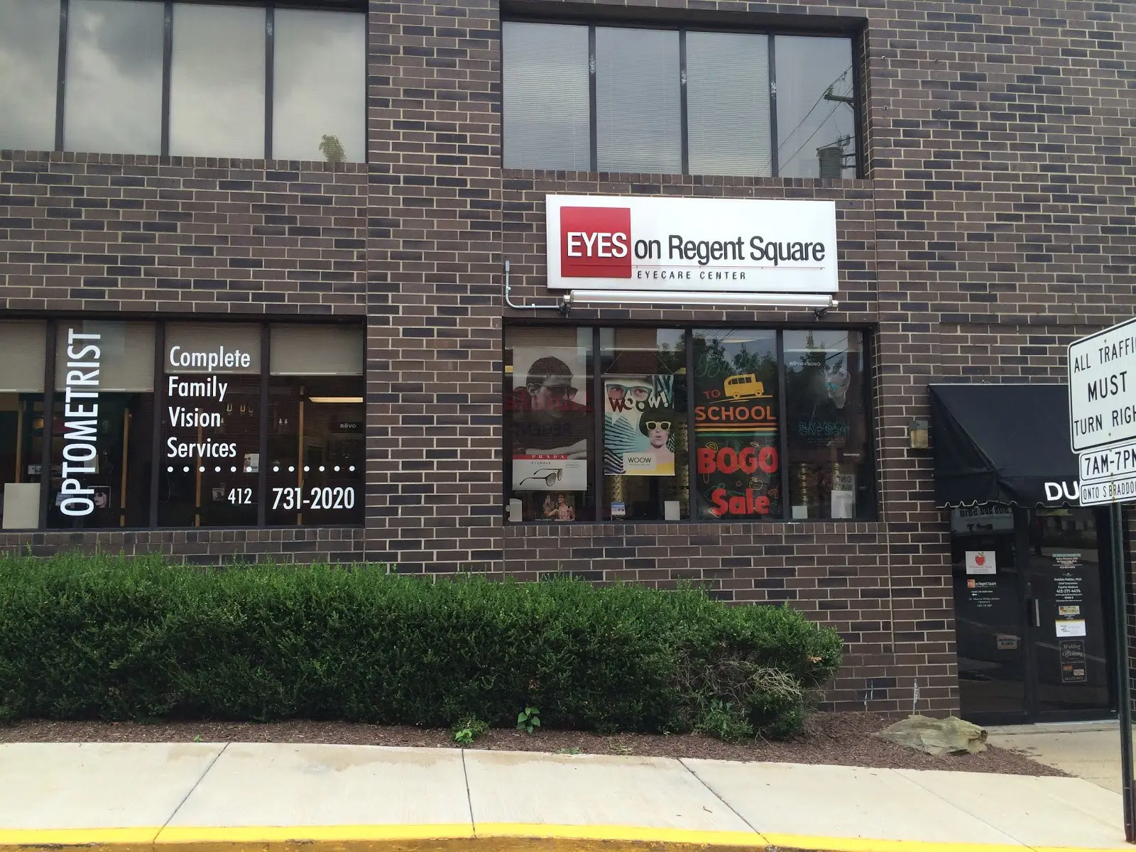 Exterior view of Eyes on Regent Square.