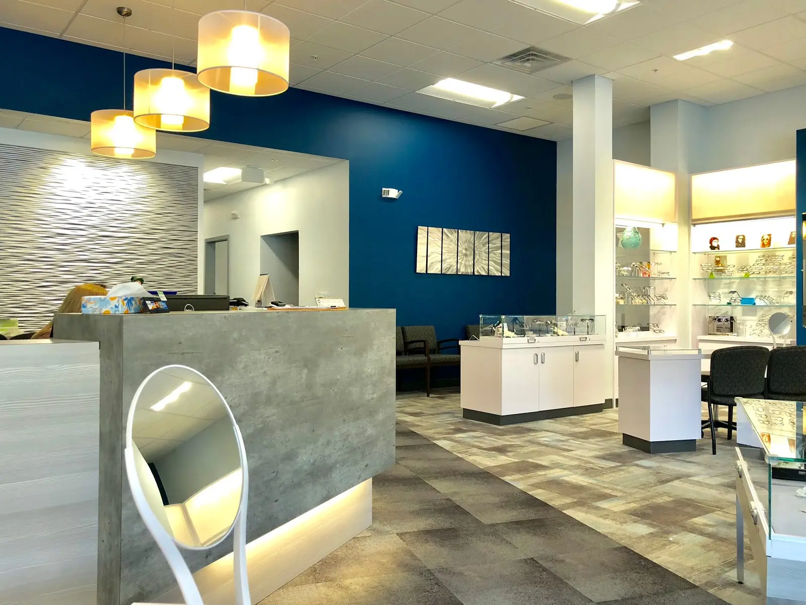 Vision Care Associates waiting room.