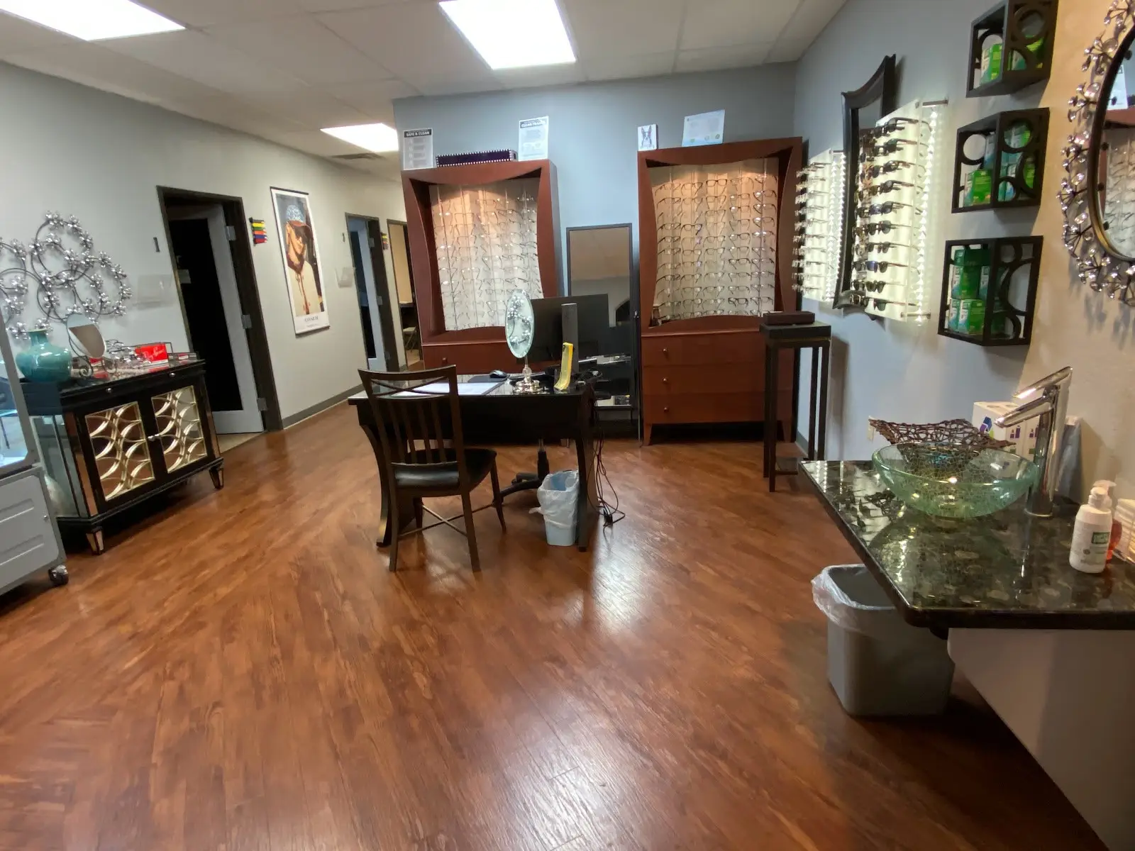 Sharper Vision Eyecare - Eyeglass selection sales floor