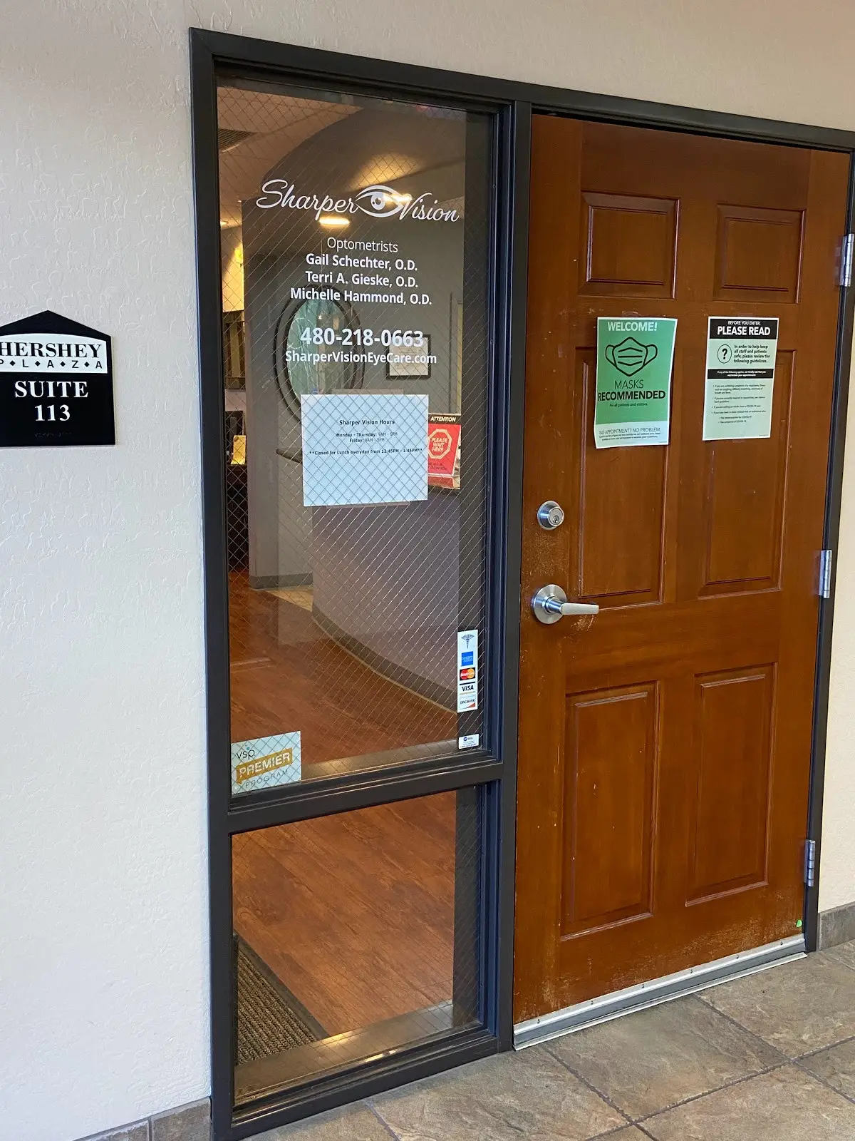 Sharper Vision Eyecare - Entrance