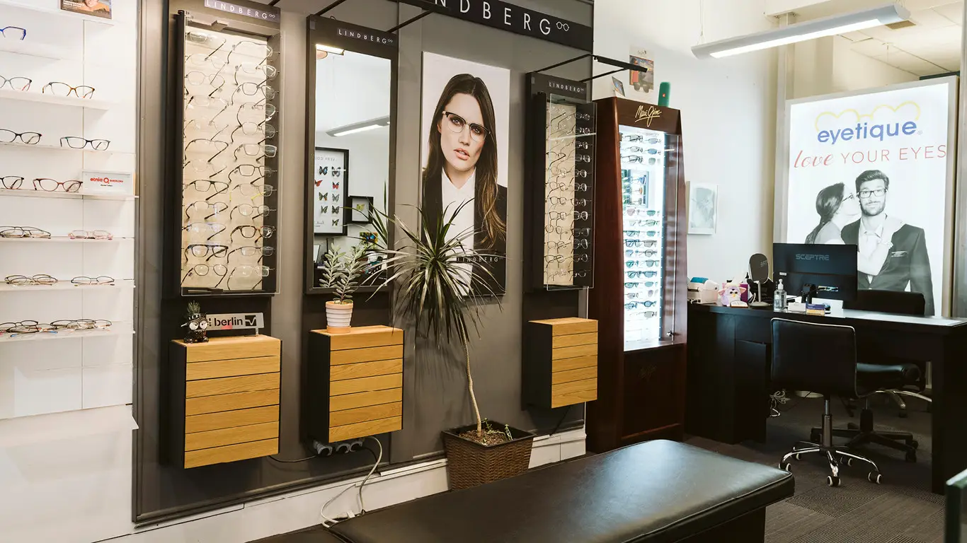 Picture inside Eyetique at the South Hills Village Mall