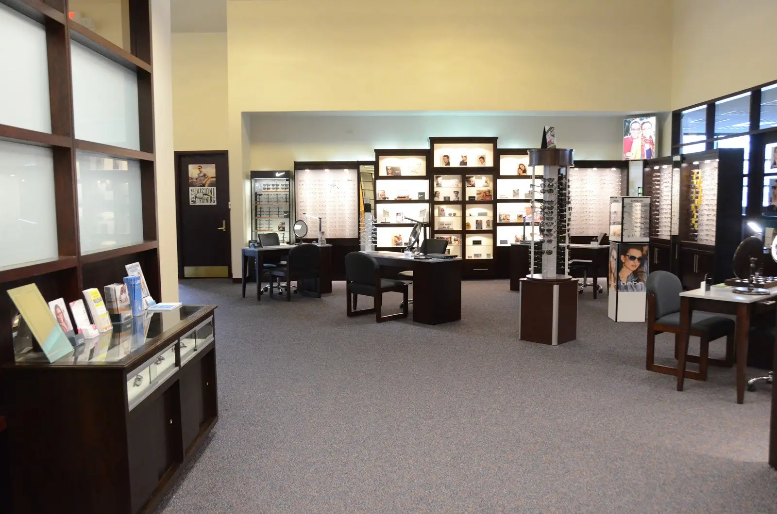Eyeglasses display at Elgin Family Eyecare