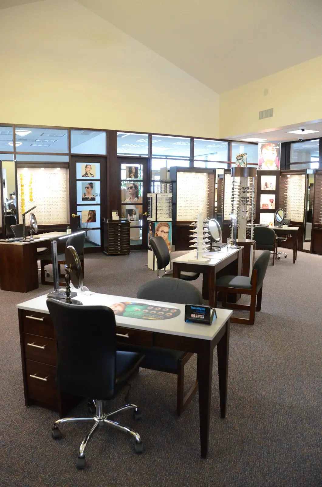 Eyeglasses display at Elgin Family Eyecare