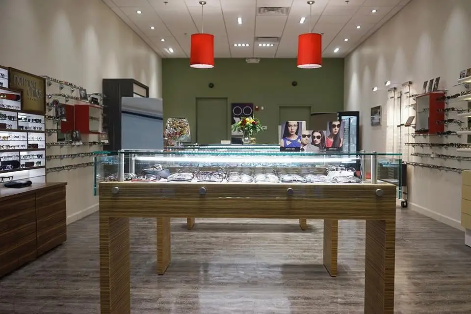 Inside Eyetique at 28699 Chagrin Boulevard