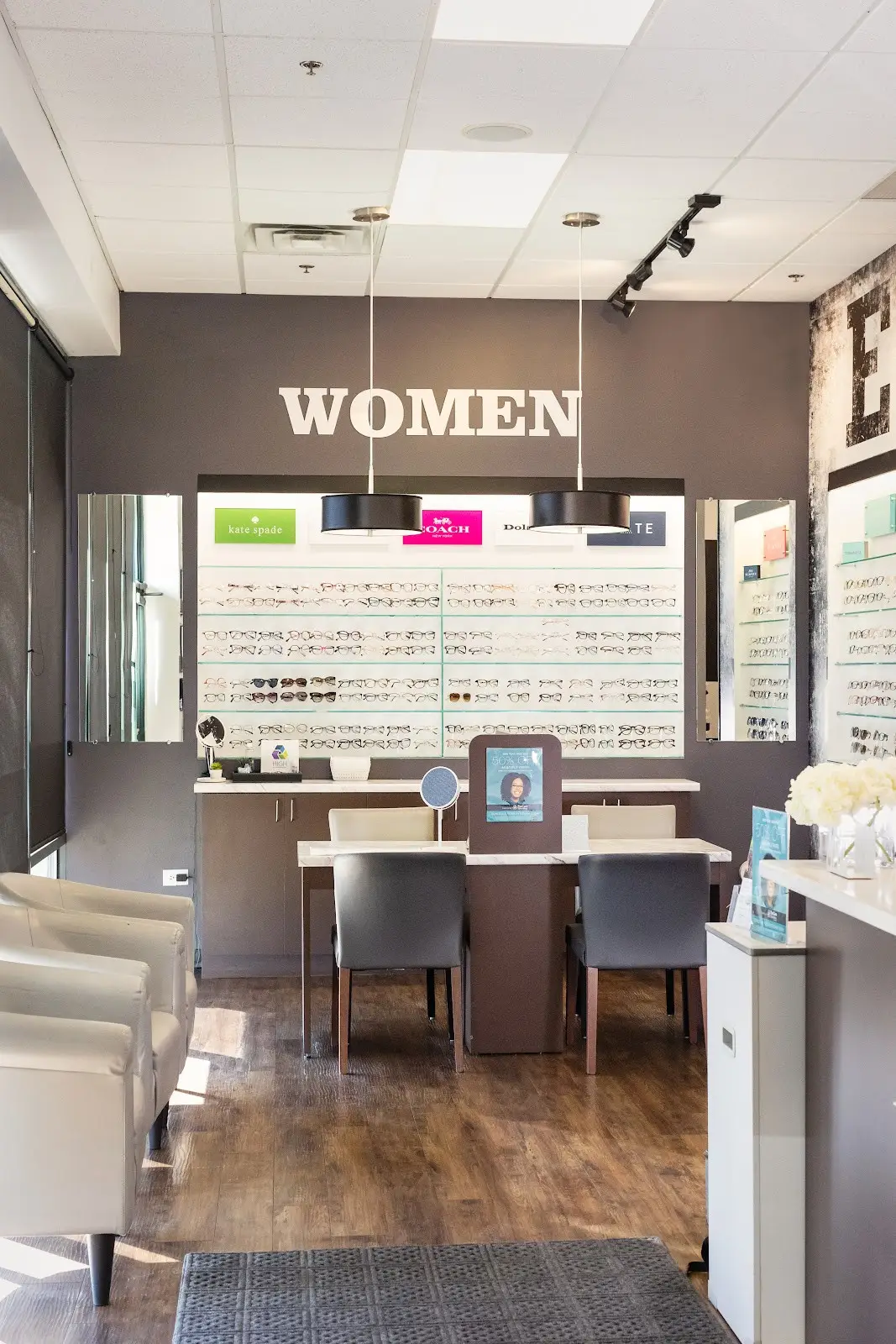 Women Eye Glasses display at Advanced Eye Care Professionals