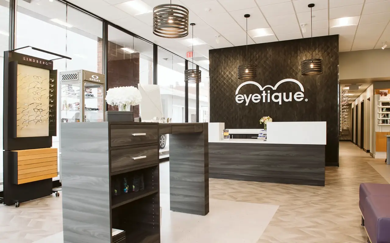 Check-in desk at Eyetique