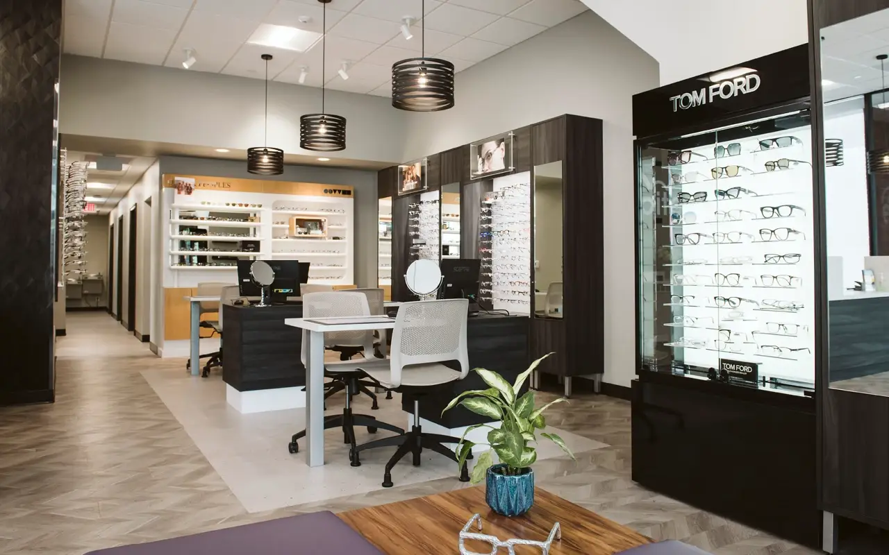 Inside Eyetique on Walnut Street