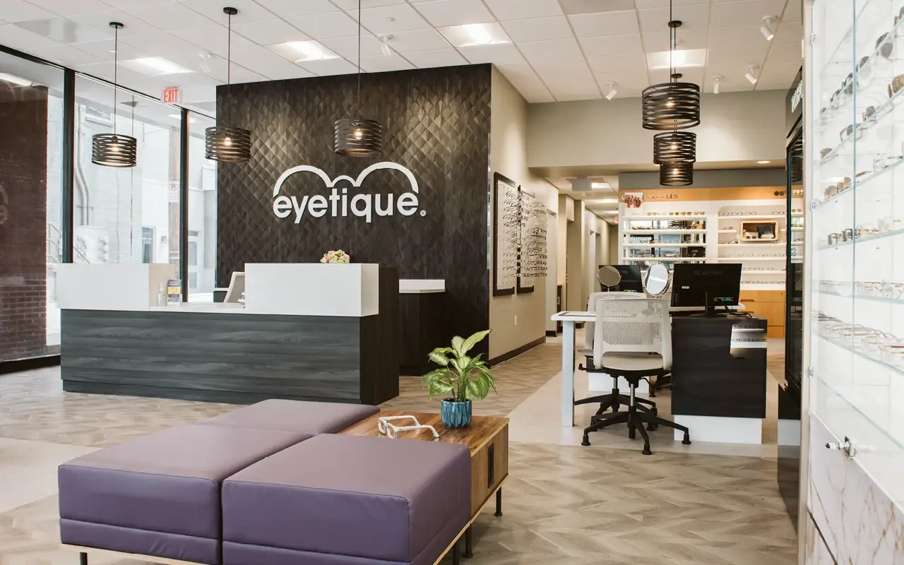 Waiting area inside Eyetique