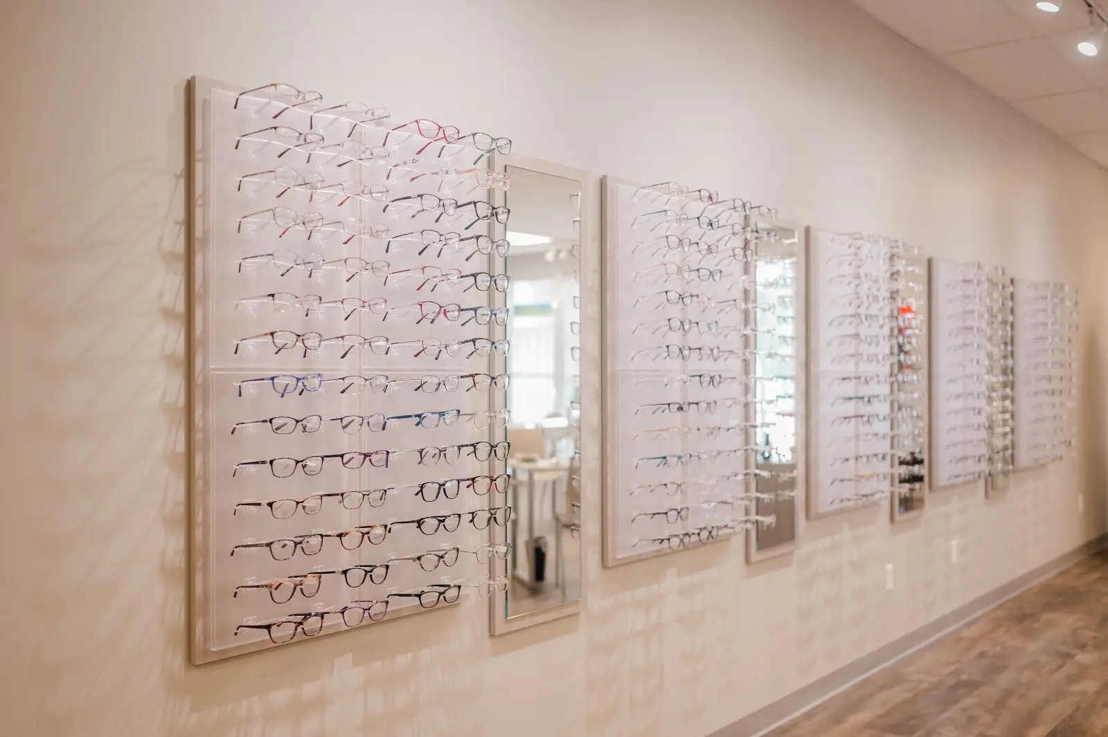 Glasses display at ECS Illinois Quincy