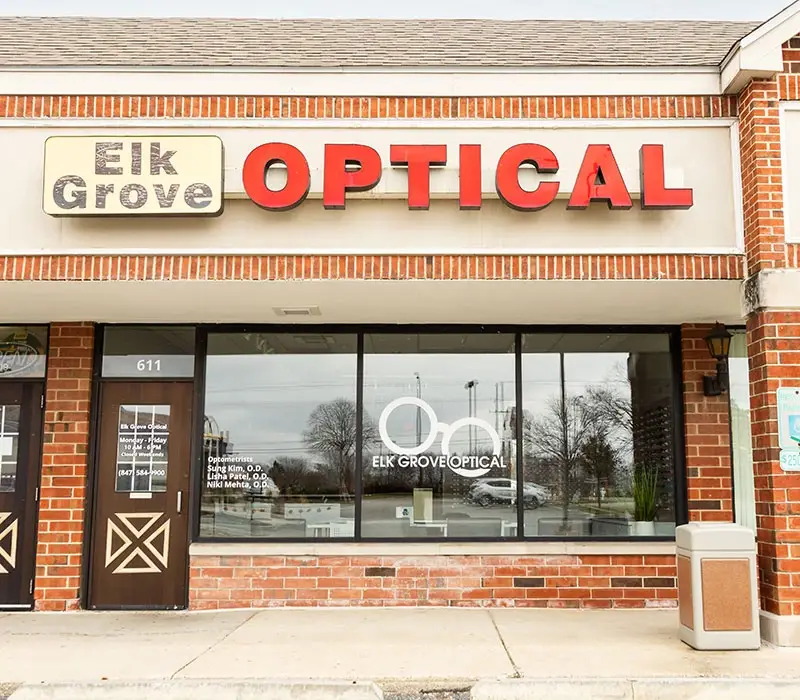 Elk Grove Optical Exterior signage.
