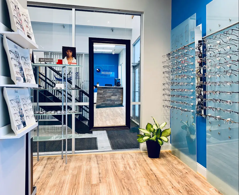 Showroom inside Family Vision Center Rochester