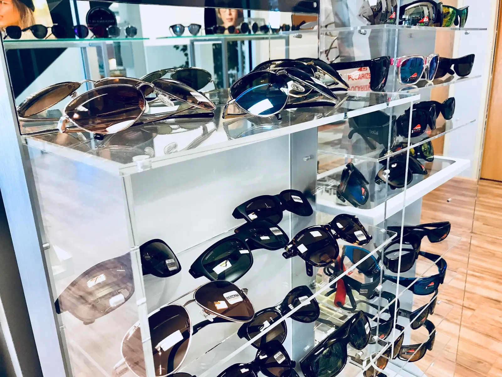 Designer sunglasses inside Family Vision Center Rochester
