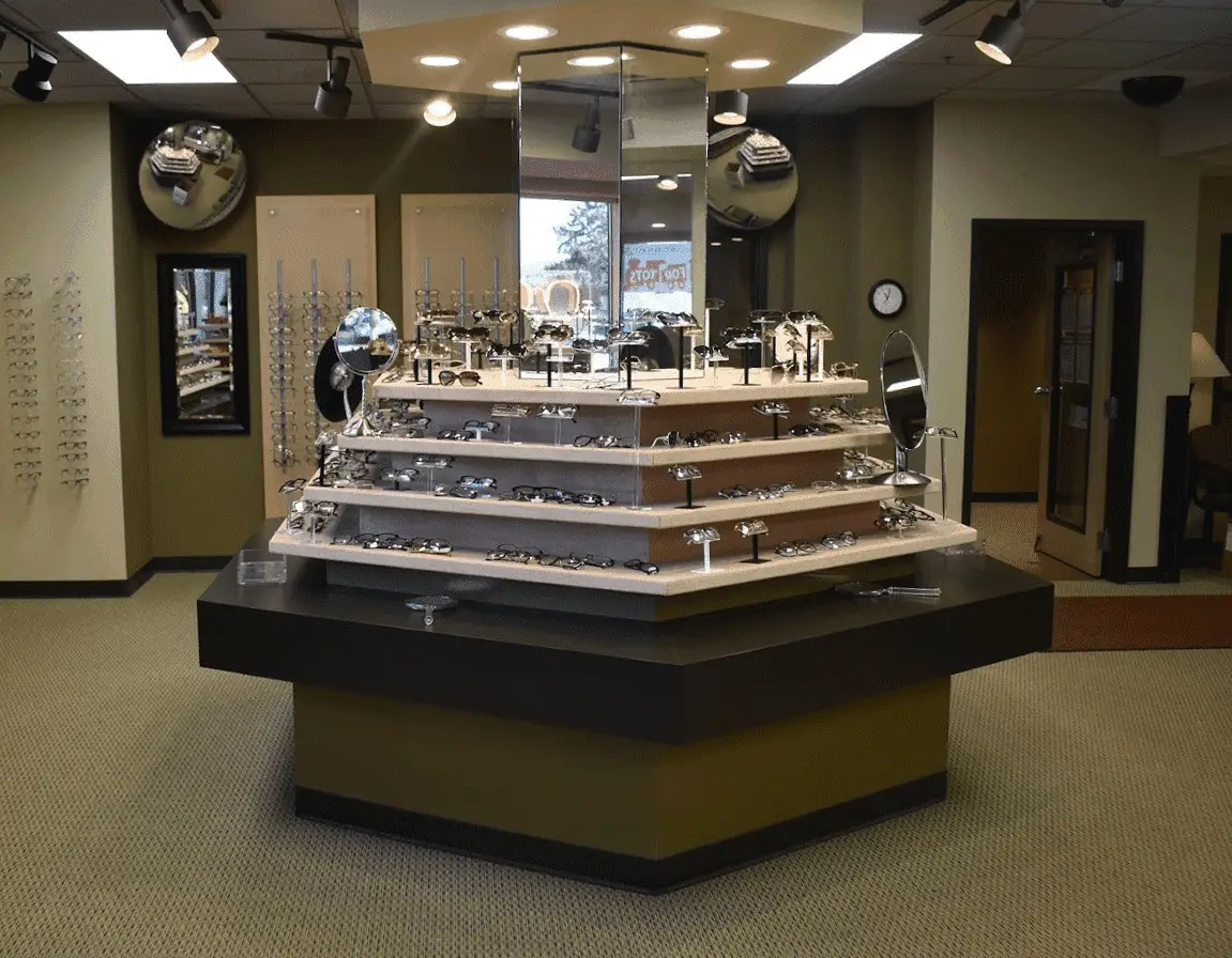Eyewear display Northway Eye & Contact Lenses Center at 1545 Northway Drive