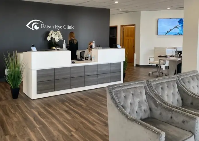 Front desk at Eagan Eye Clinic. MN