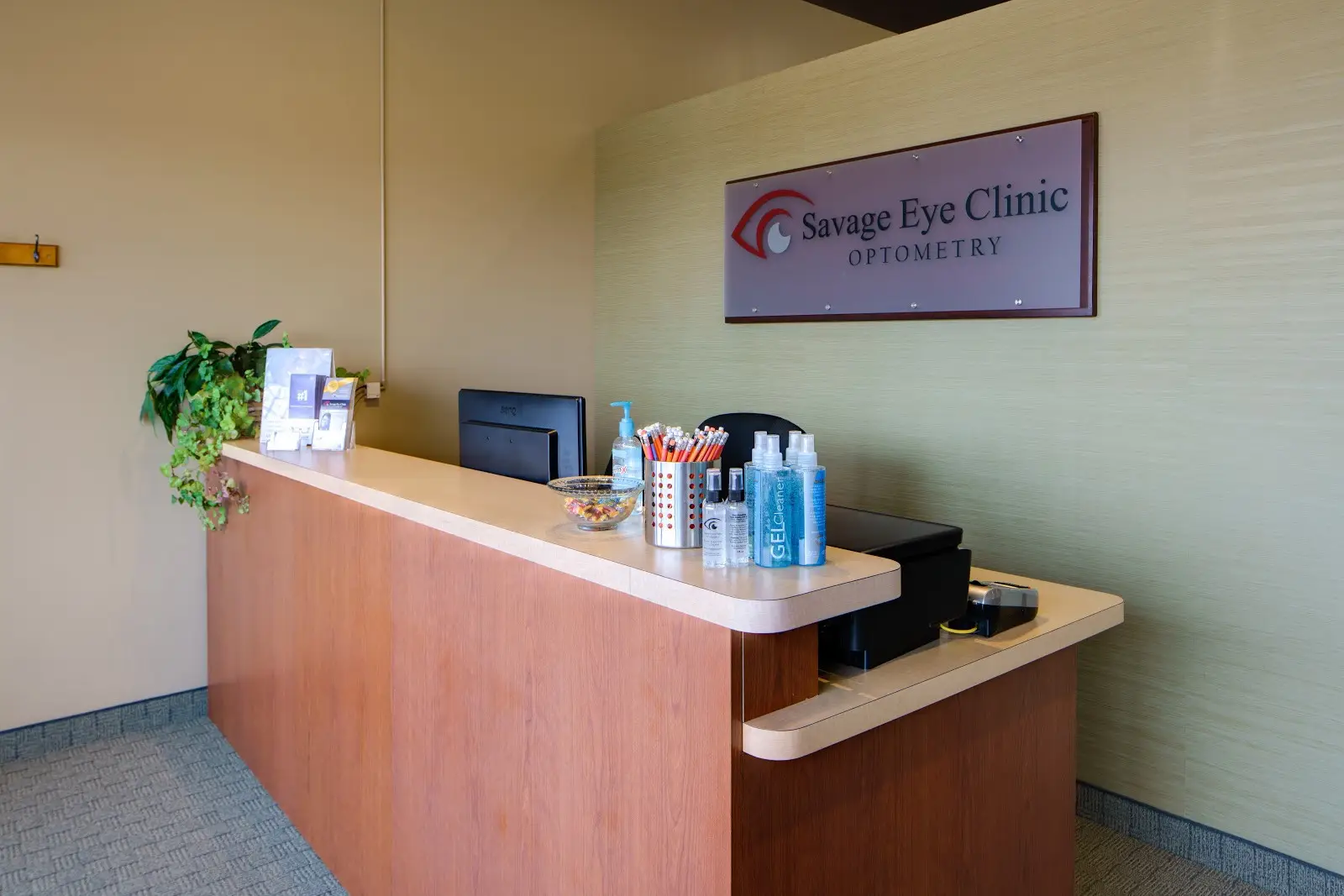 Savage Eye Clinic front desk.