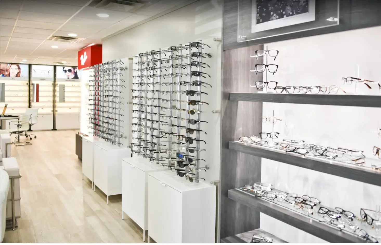 Orgain Family Vision eyewear display at 131 Indian Lake Road