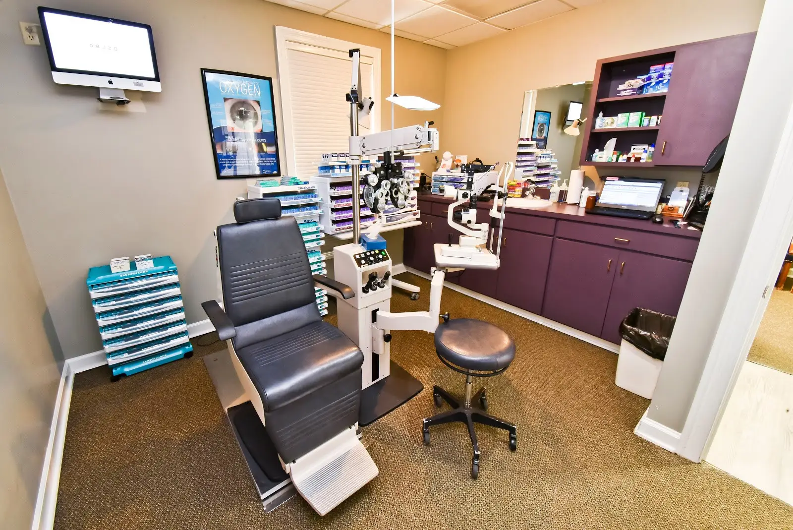 Orgain Family Vision exam room at 131 Indian Lake Road.