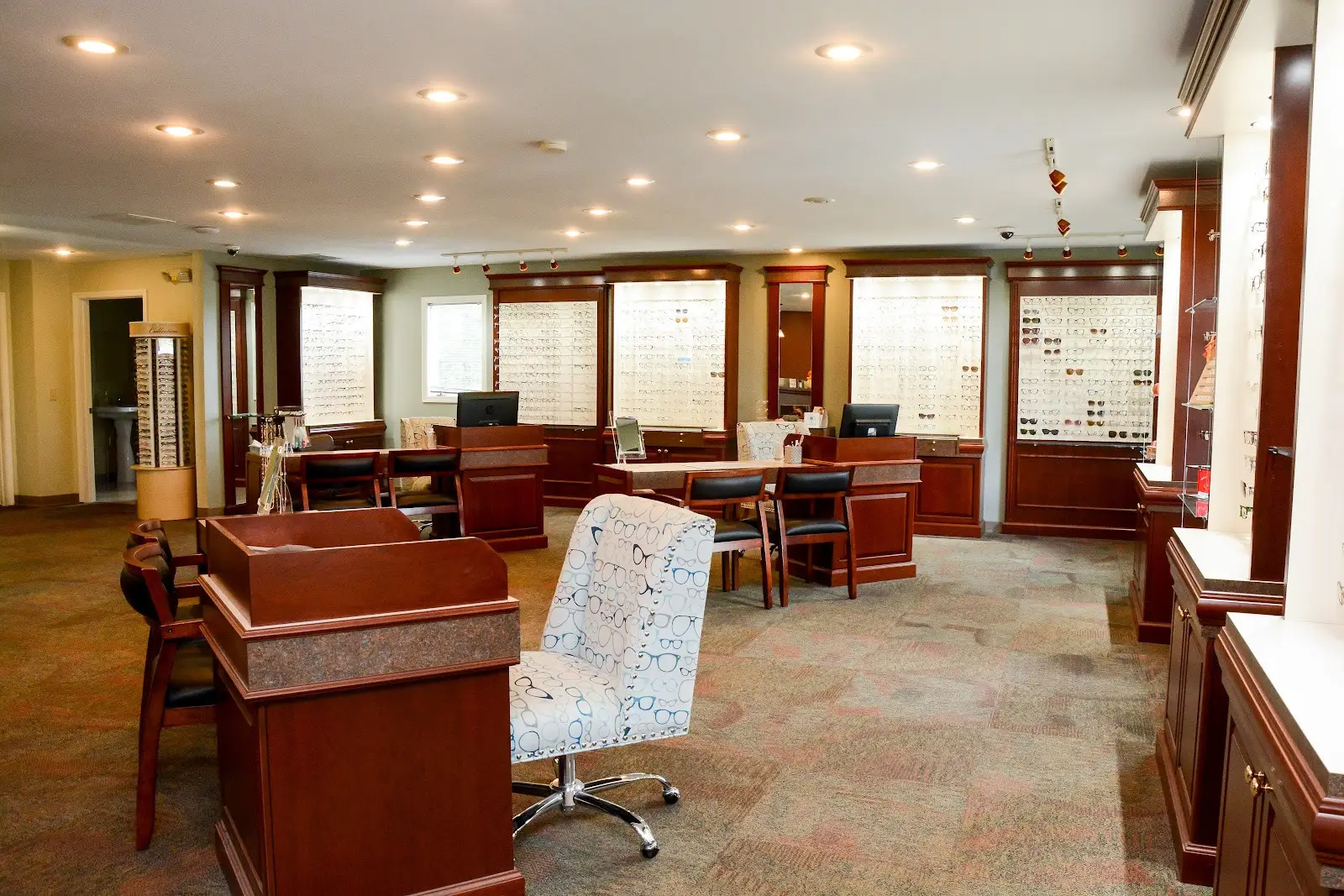 Dispensing area inside Preferred Eyecare