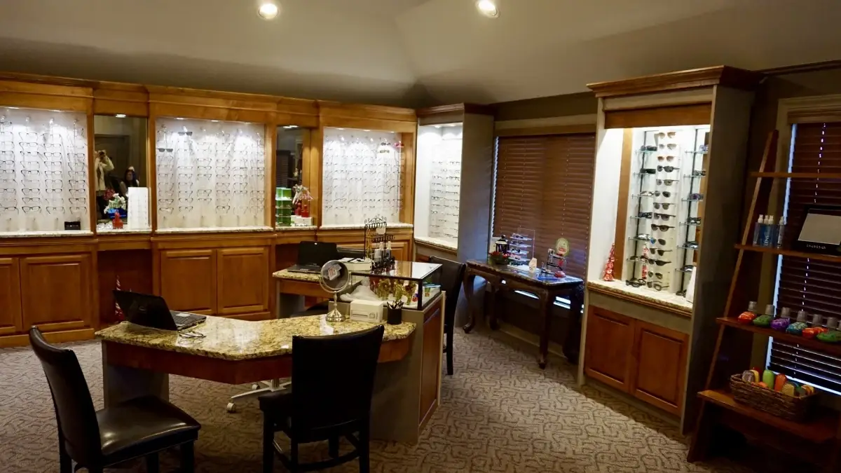 Sumner EyeCare - Portland eyewear display.