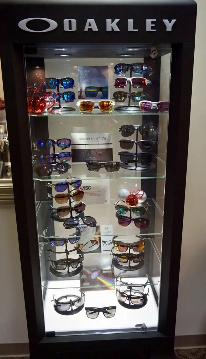 Sumner EyeCare - Portland eyewear display.