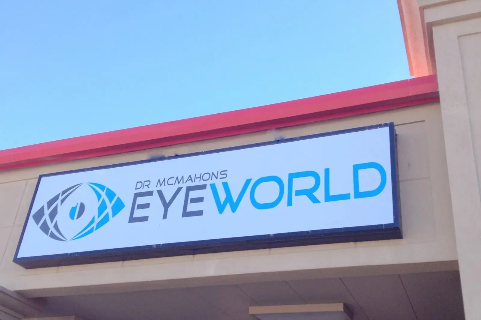 Eye World outdoor sign