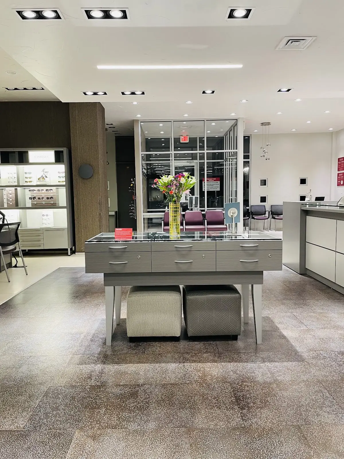 Designer fixtures inside El Paso EyeCare