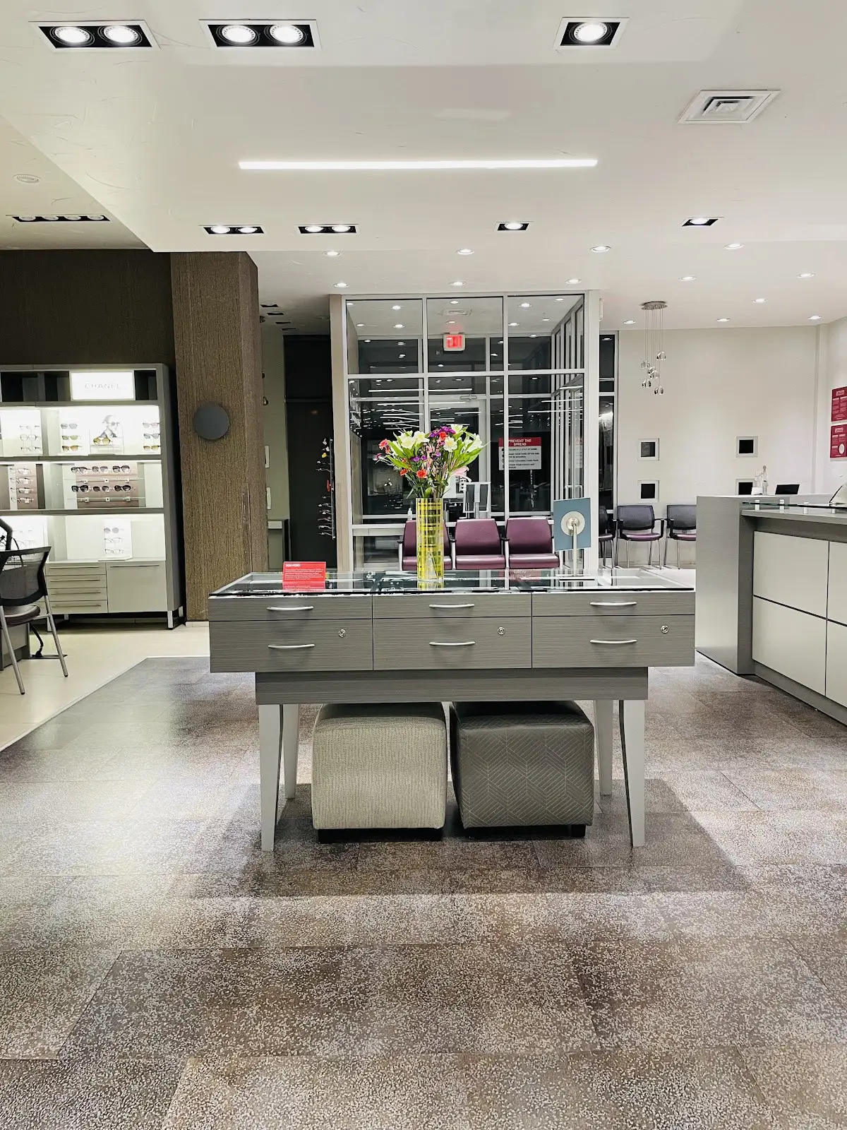 Designer fixtures inside El Paso EyeCare