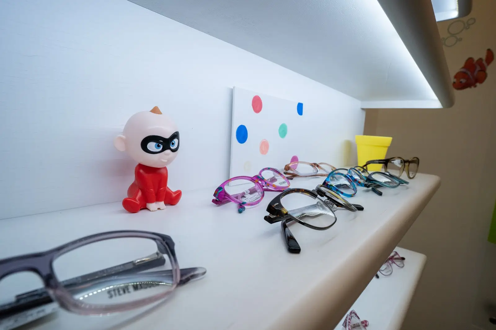 Kids Eyeglass display at Family Eyecare Clinic - Mentor 7200 Mentor Avenue