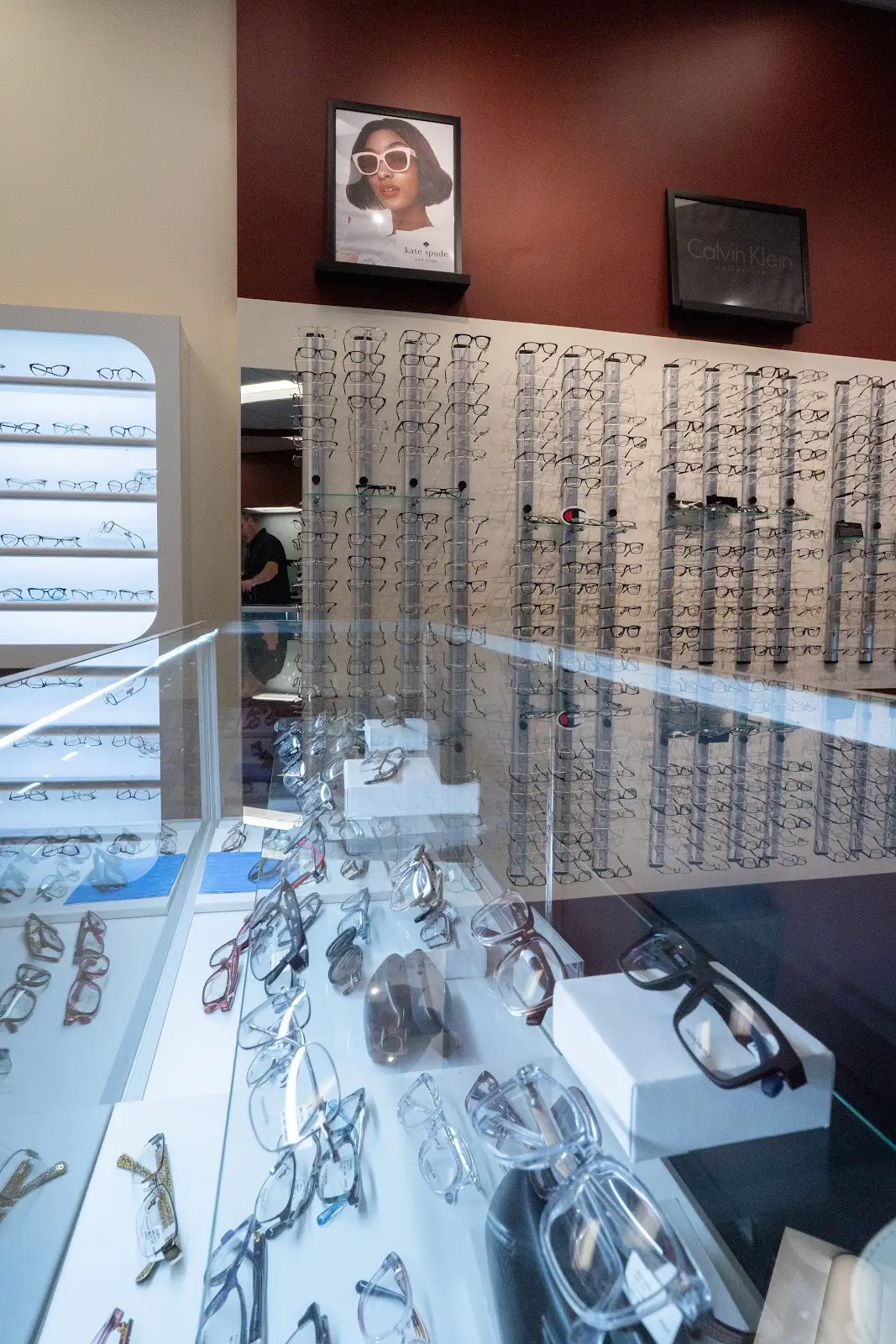 Eyeglass display at Family Eyecare Clinic - Mentor 7200 Mentor Avenue