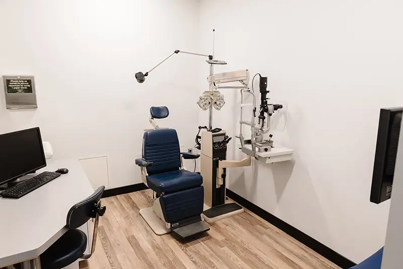 Exam room at Gateway Eye Associates.