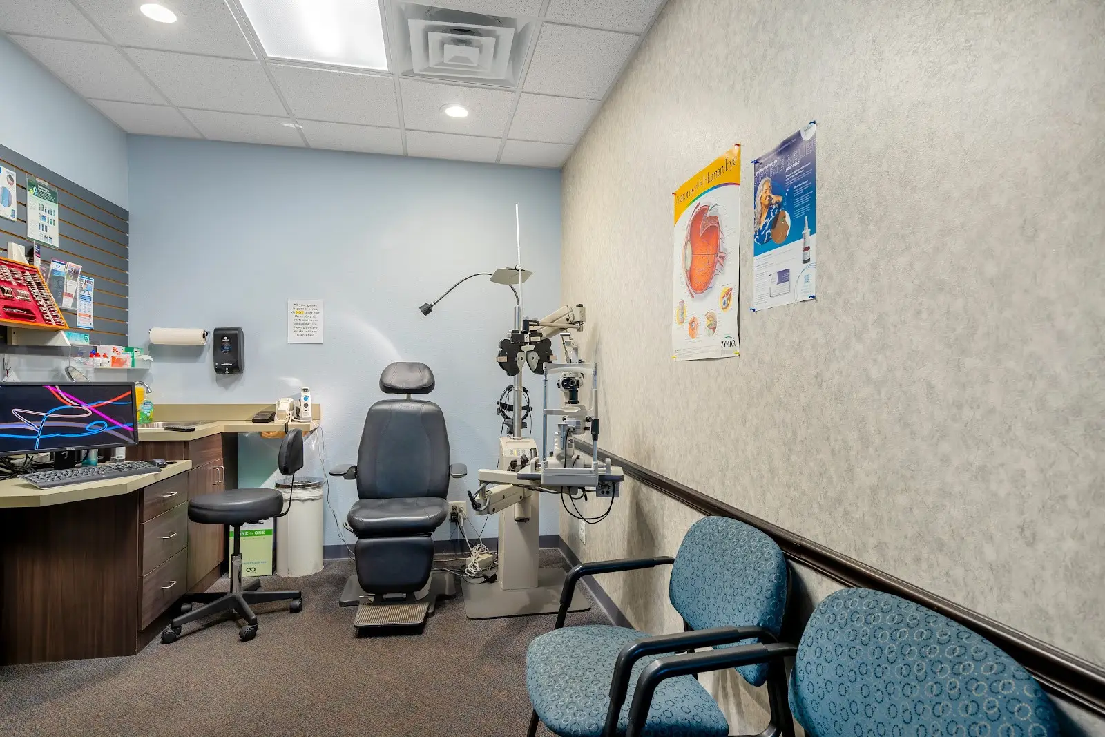 Exam room at Maumee Bay Vision Center.