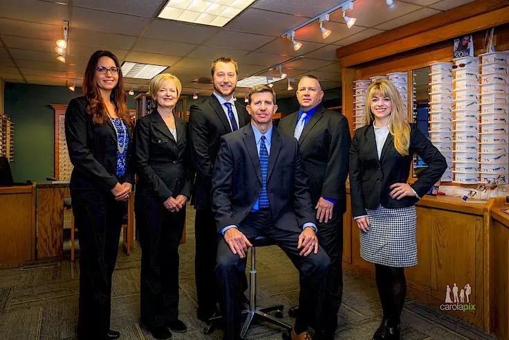 Dr. Brian Eveland and staff at Family Eyecare.