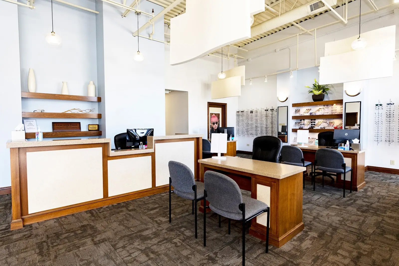 Perigo Family EyeCare front desk.