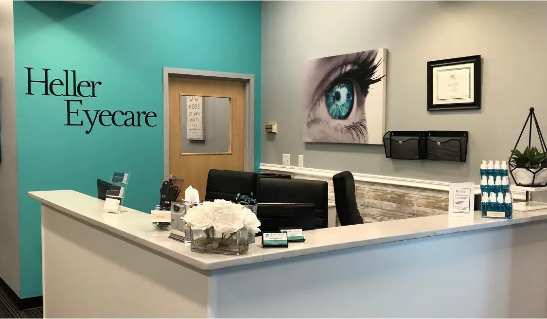 Front desk at Heller Eyecare.