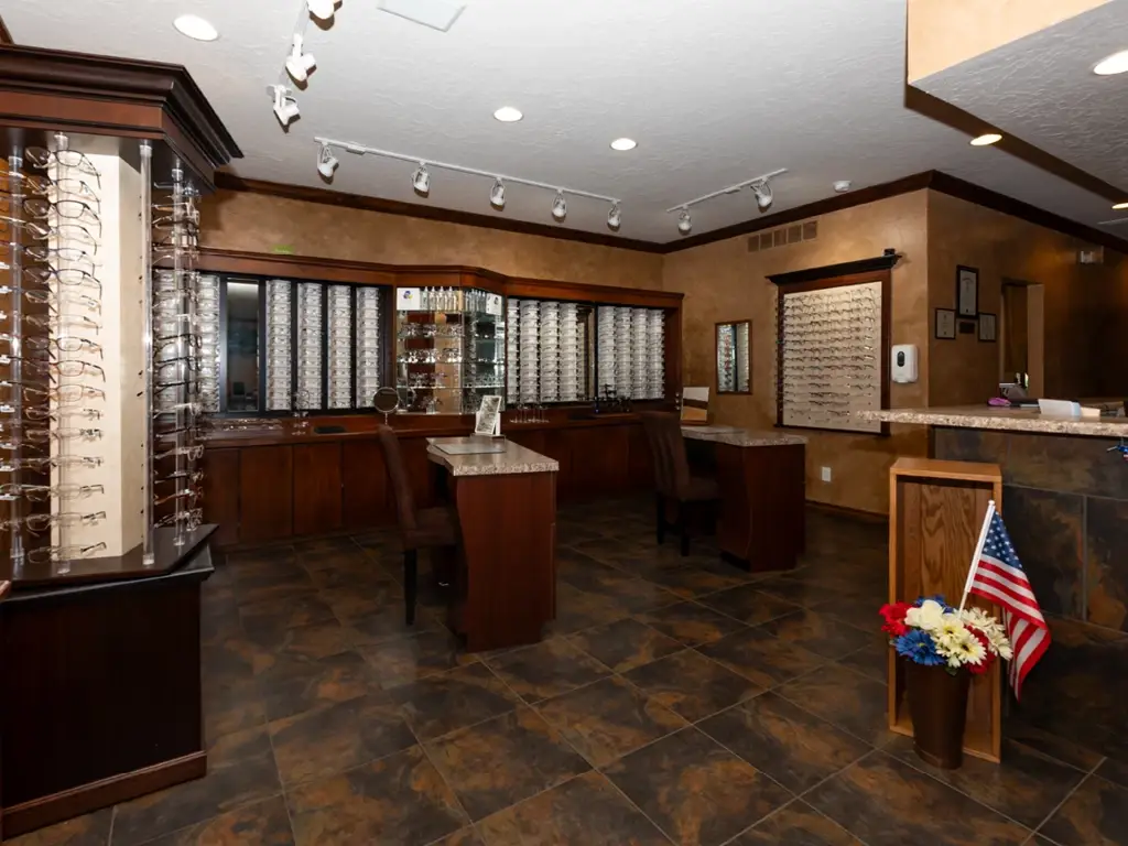 Showroom inside Family EyeCare Lake Ozark