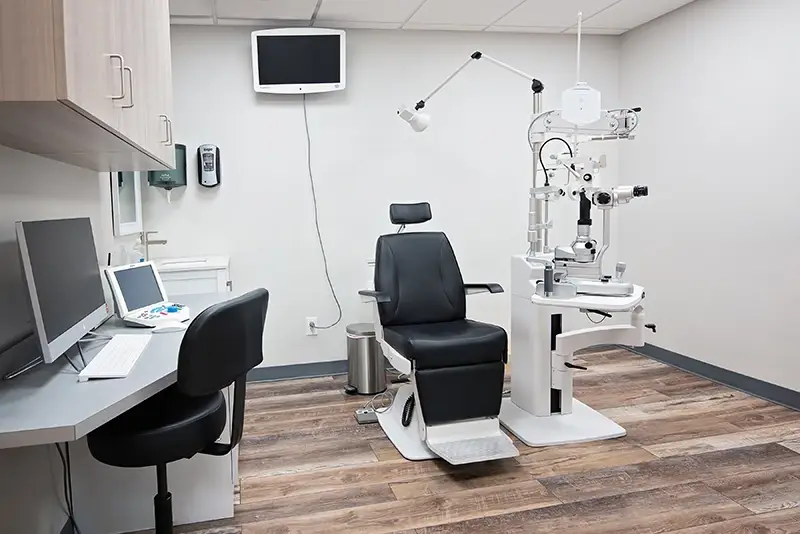 Village Eye Associates eye exam.