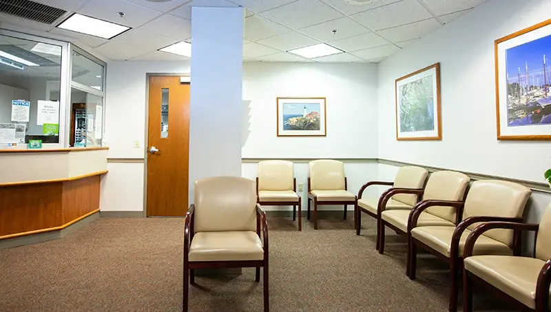 waiting room at EyeCare Specialties - Dartmouth.