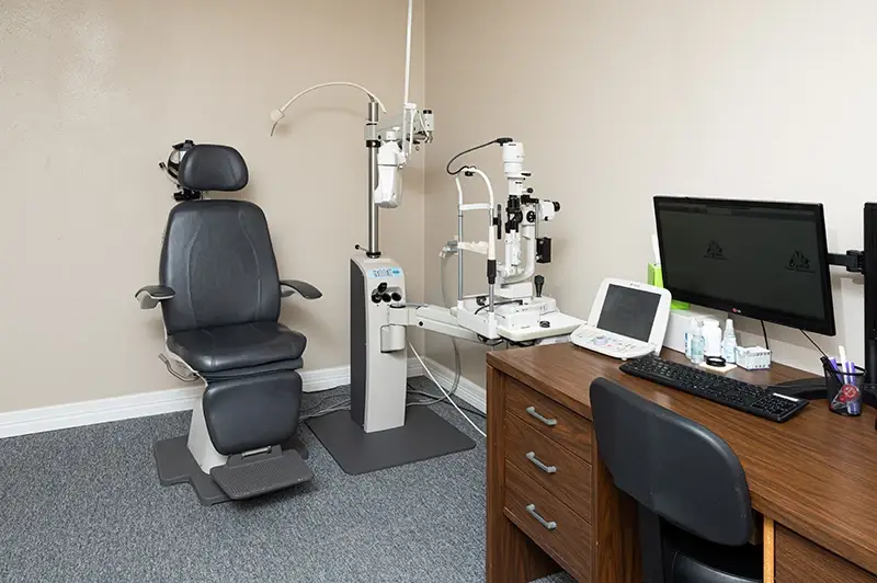 Texas Avenue eye exam room.