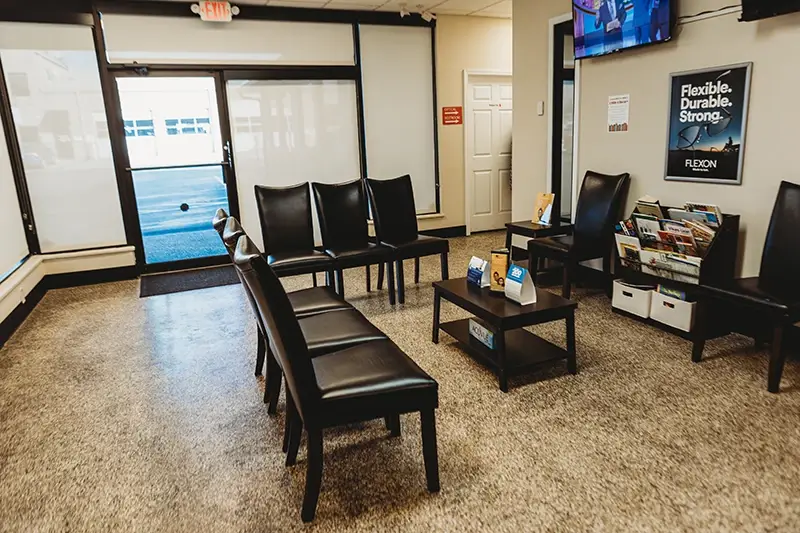 Lobby at Clarksville Eye Clinic.