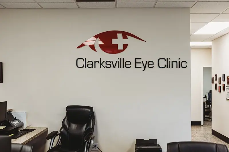 Front desk at Clarksville Eye Clinic.