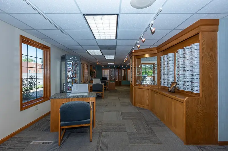 Dr. Brian Eveland - Camdenton eyeglasses display.
