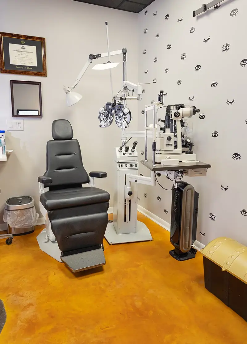 Eyecare of Palatine eye exam room.